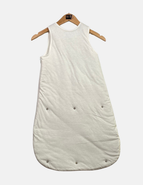Baby White Sleep Sack with "Trop Chou" Design